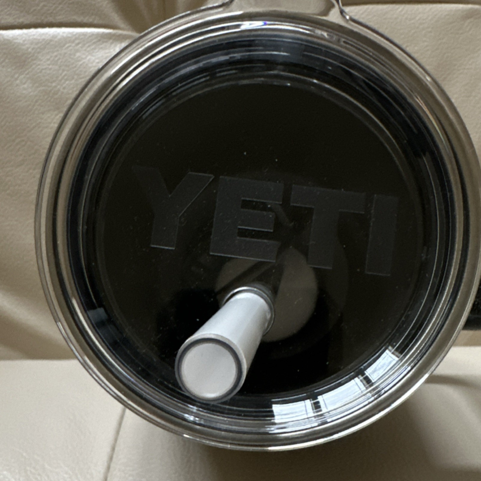 Yeti Rambler Black Stone 35 oz Mug with Straw Lid and Handle