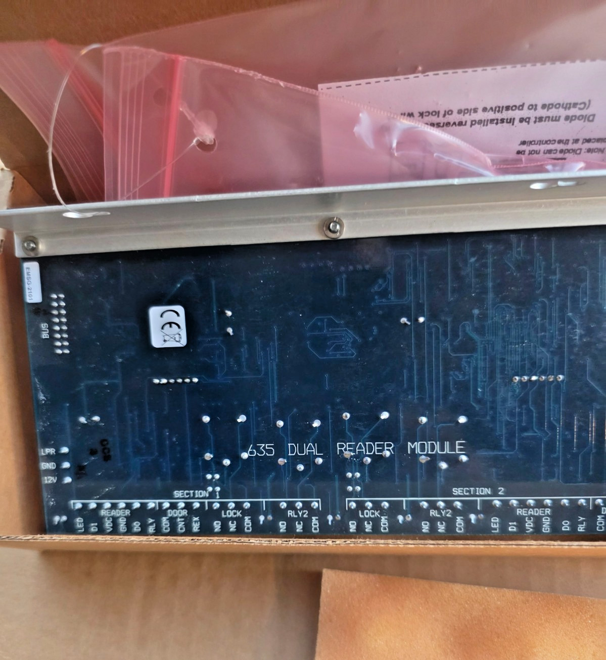 *NEW* Galaxy Access Control 20-0235-10 635 DRM Dual Reader Module Circuit Board