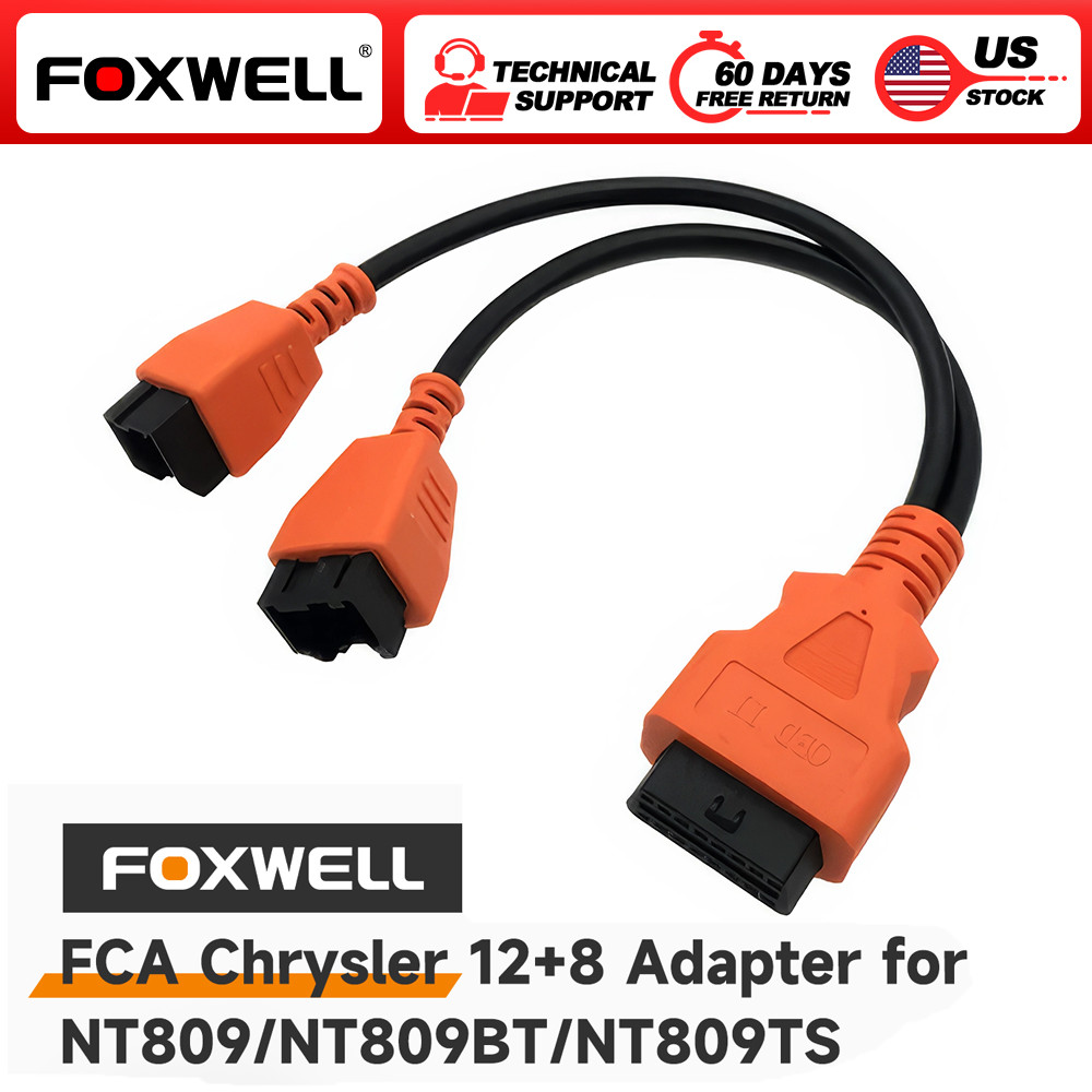 Fit For Chrysler 2018-Car FCA 12+8 Adapter Cable OBD2 Diagnostic Connector Cable