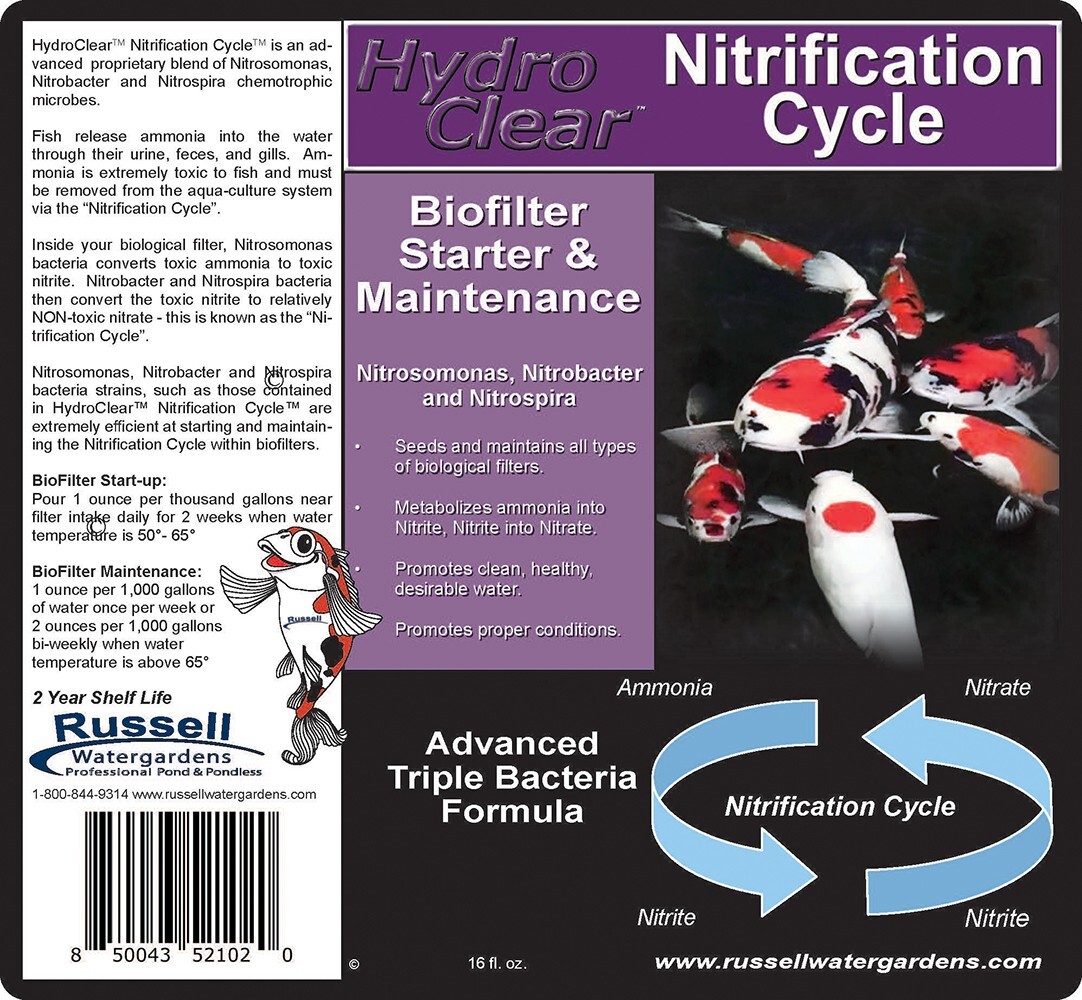 Nitrifying Pond Bacteria Bio Filter Starter Liquid Nitrification Cycle