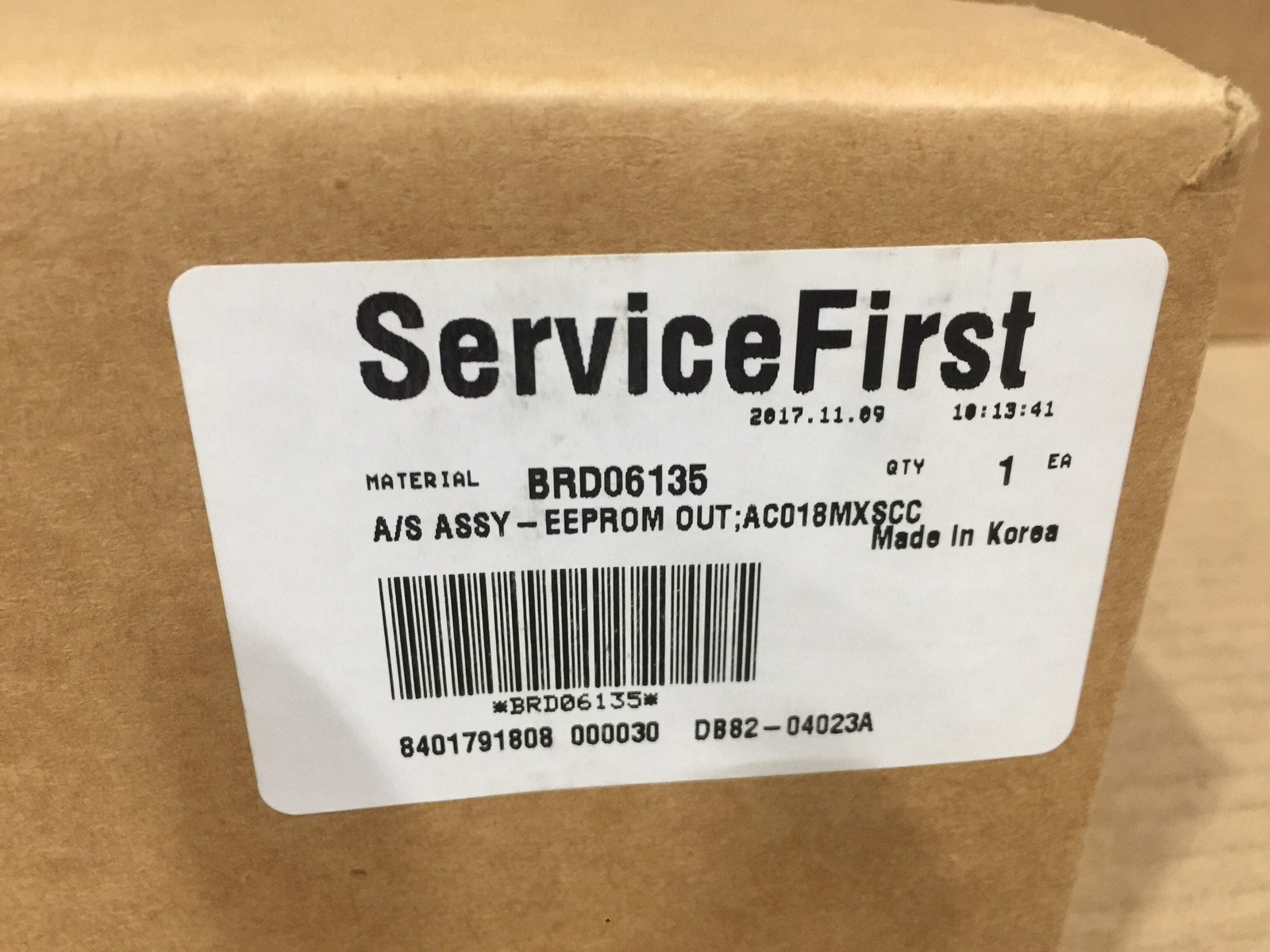 SERVICE FIRST BRD06135 CONTROL BOARD, EEPROM ASSEMBLY 208399