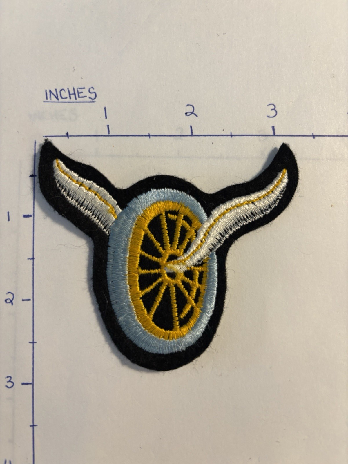 Department Traffic Motorcycle Wings & Wheel Patch