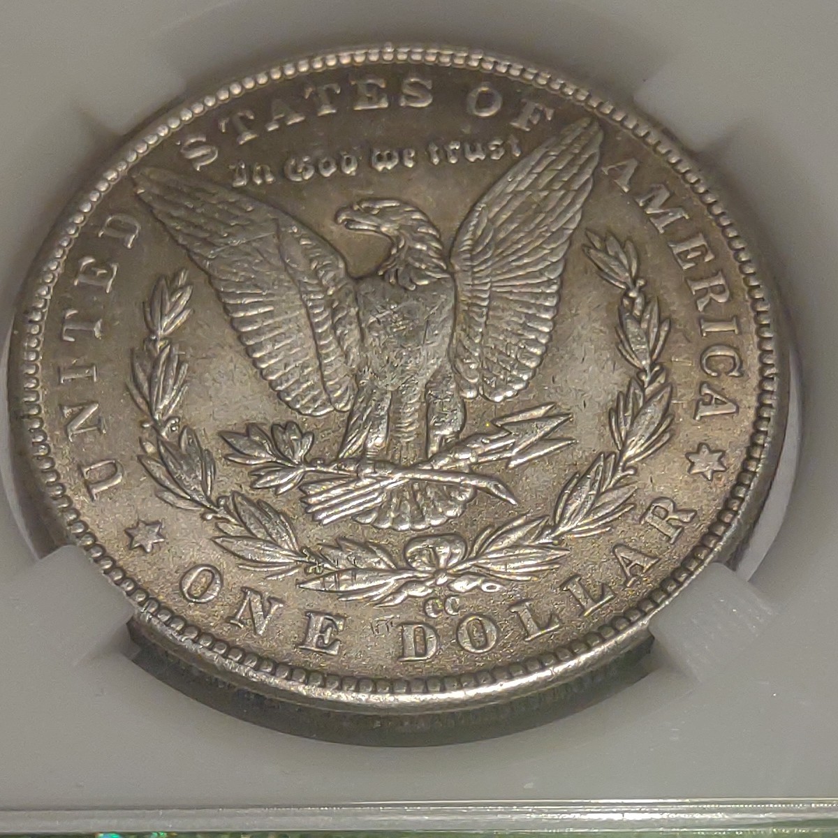 1891 cc MORGAN EXONIUM DOLLAR In Hard Plastic Holder  NO RESERVE 🎁 No Returns!
