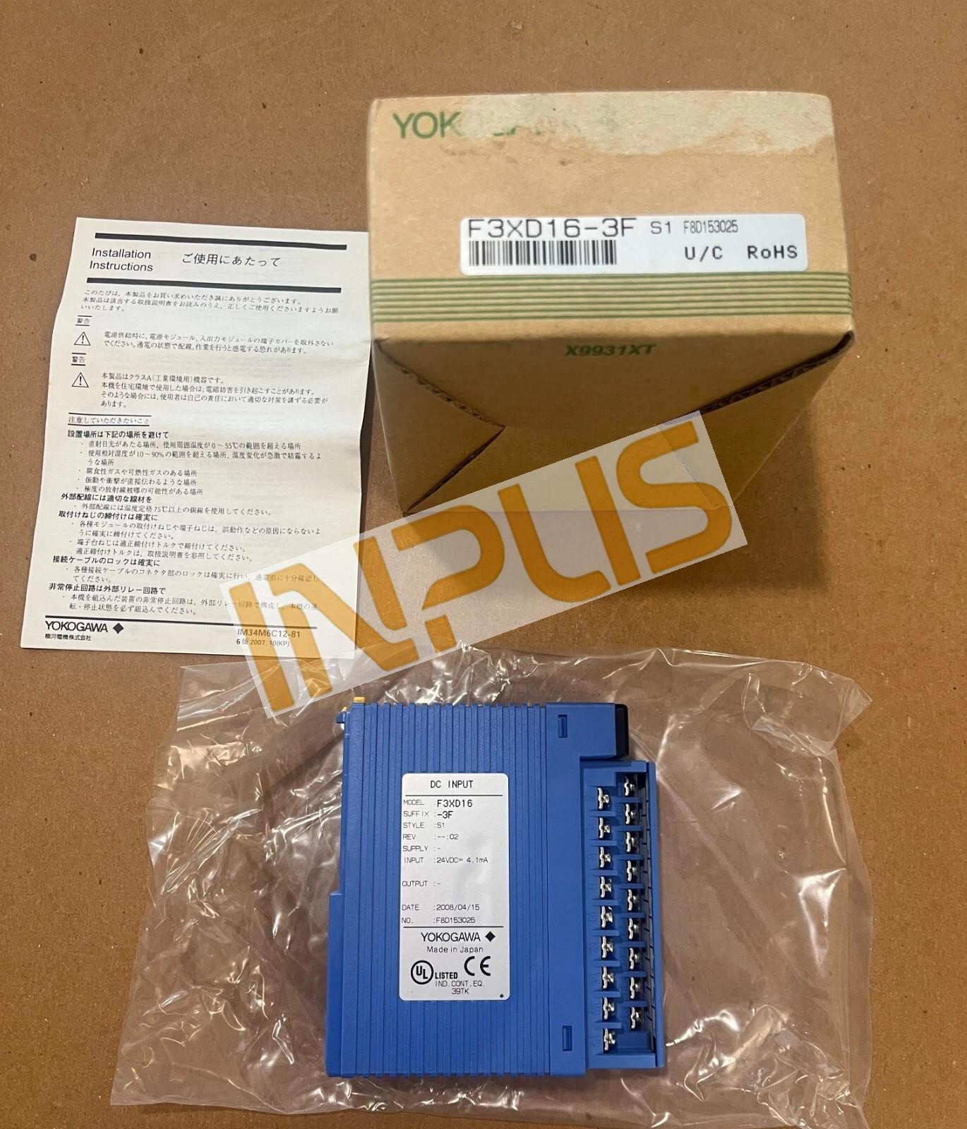 1P New YOKOGAWA F3XD16-3F PLC Digital I/O DC Input Module F3XD163F Free Shipping