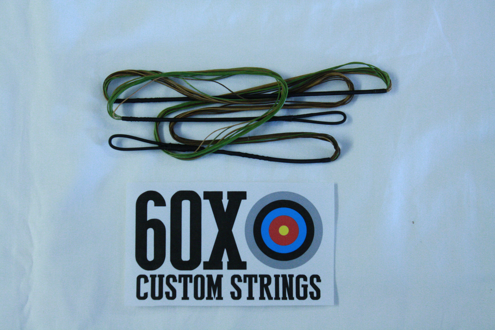 60X Custom Strings 26" 16 Strand Camo Dacron B50 Teardrop Bowstrings Bow String