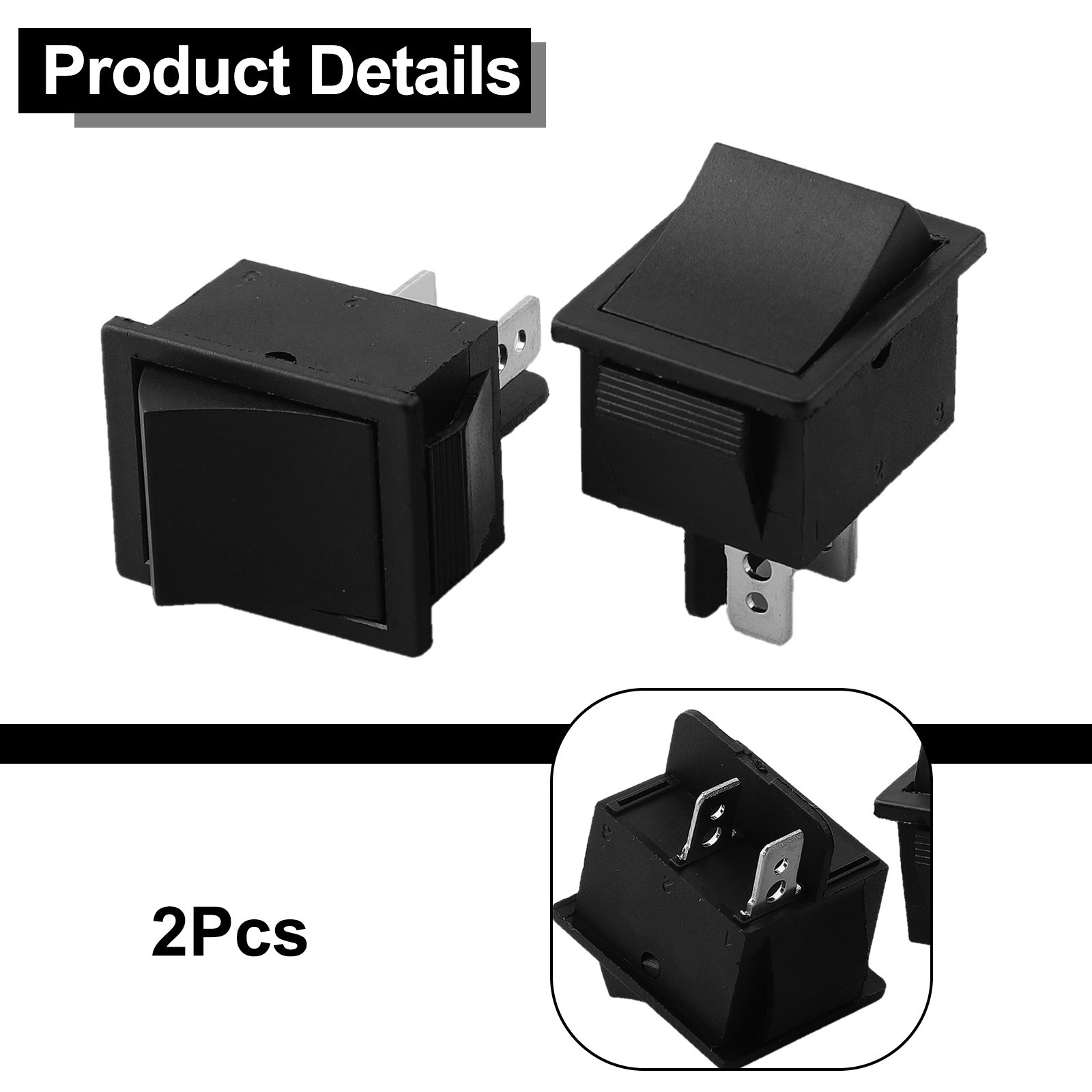 Easy to Replace Foot Switch for Children's Electric Cars 2 Rocker Foot Switches