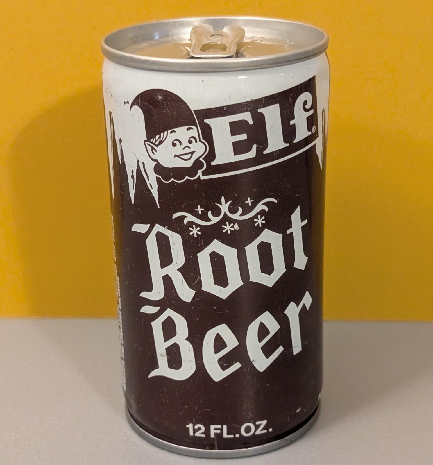 Elf Root Beer Soda Can - Hopkins Minnesota - Vintage 12oz USA Pop