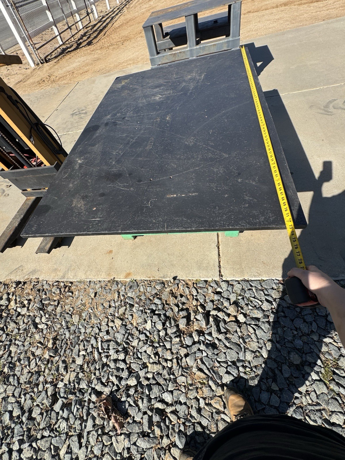 6x4' welding table 1" top