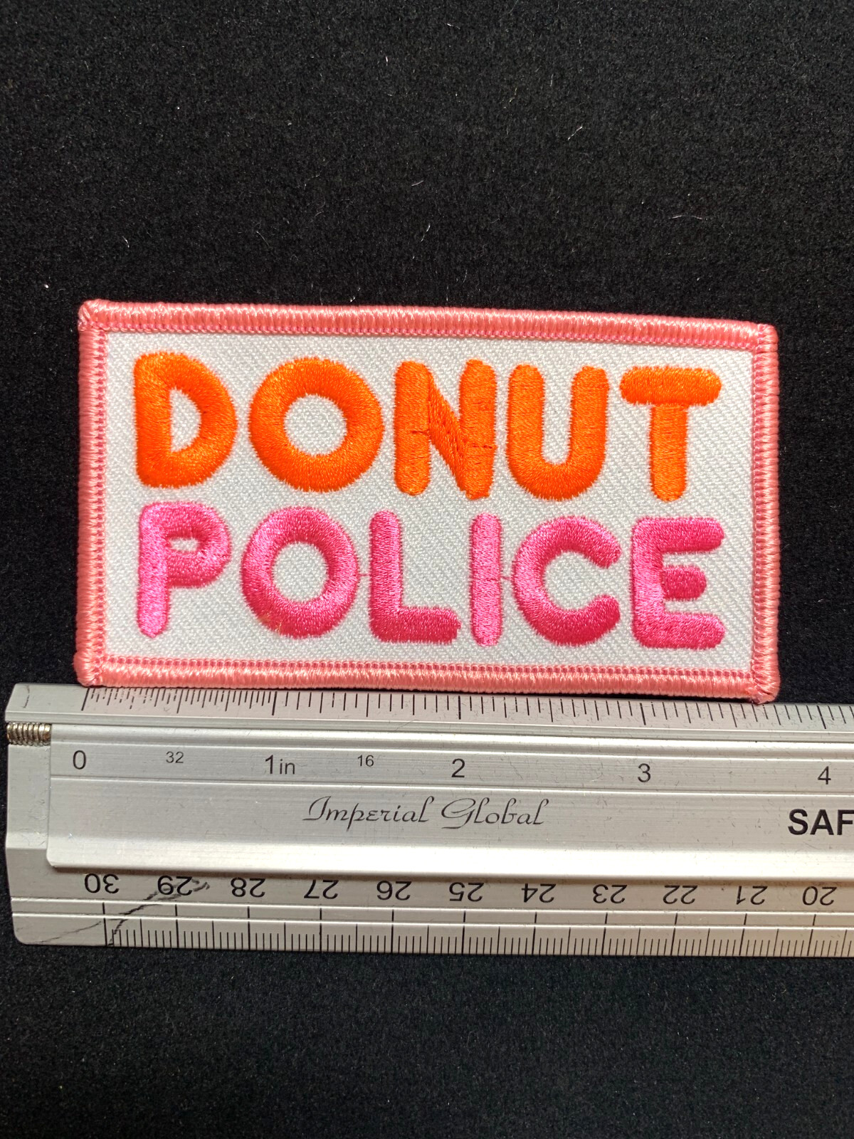 Donut Police Patch - Rectangular Patch - FREE SHIP!!!
