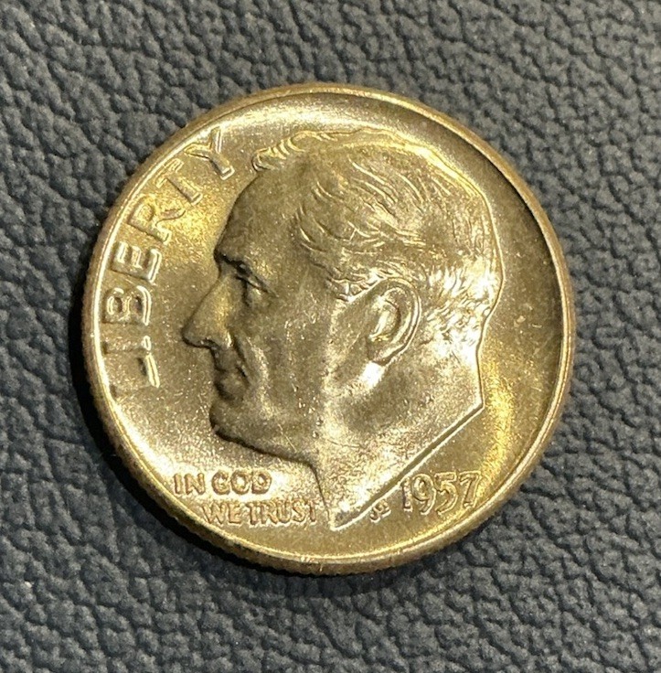 1957-P Silver Roosevelt Dime – Brilliant Uncirculated - 90% SILVER