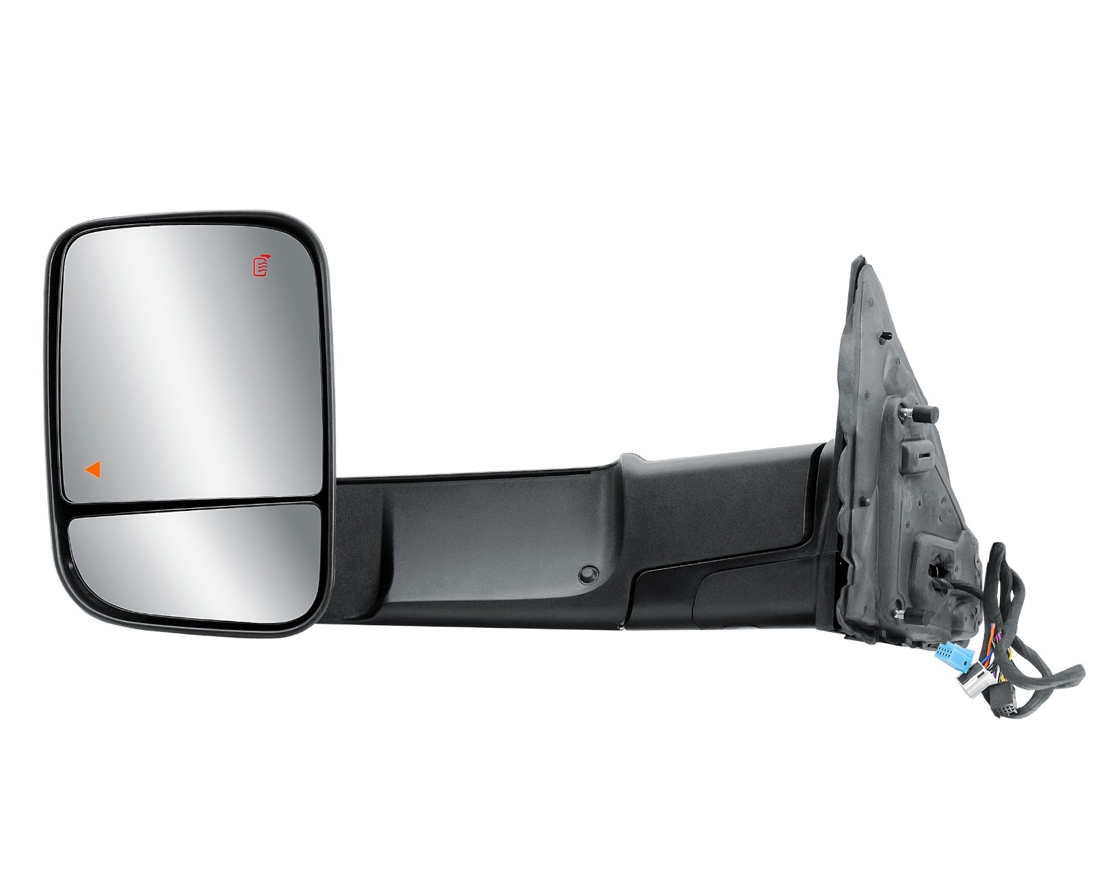 Driver Left Side Door Towing Mirror Power BLIS Black Cover for 19-25 RAM 1500