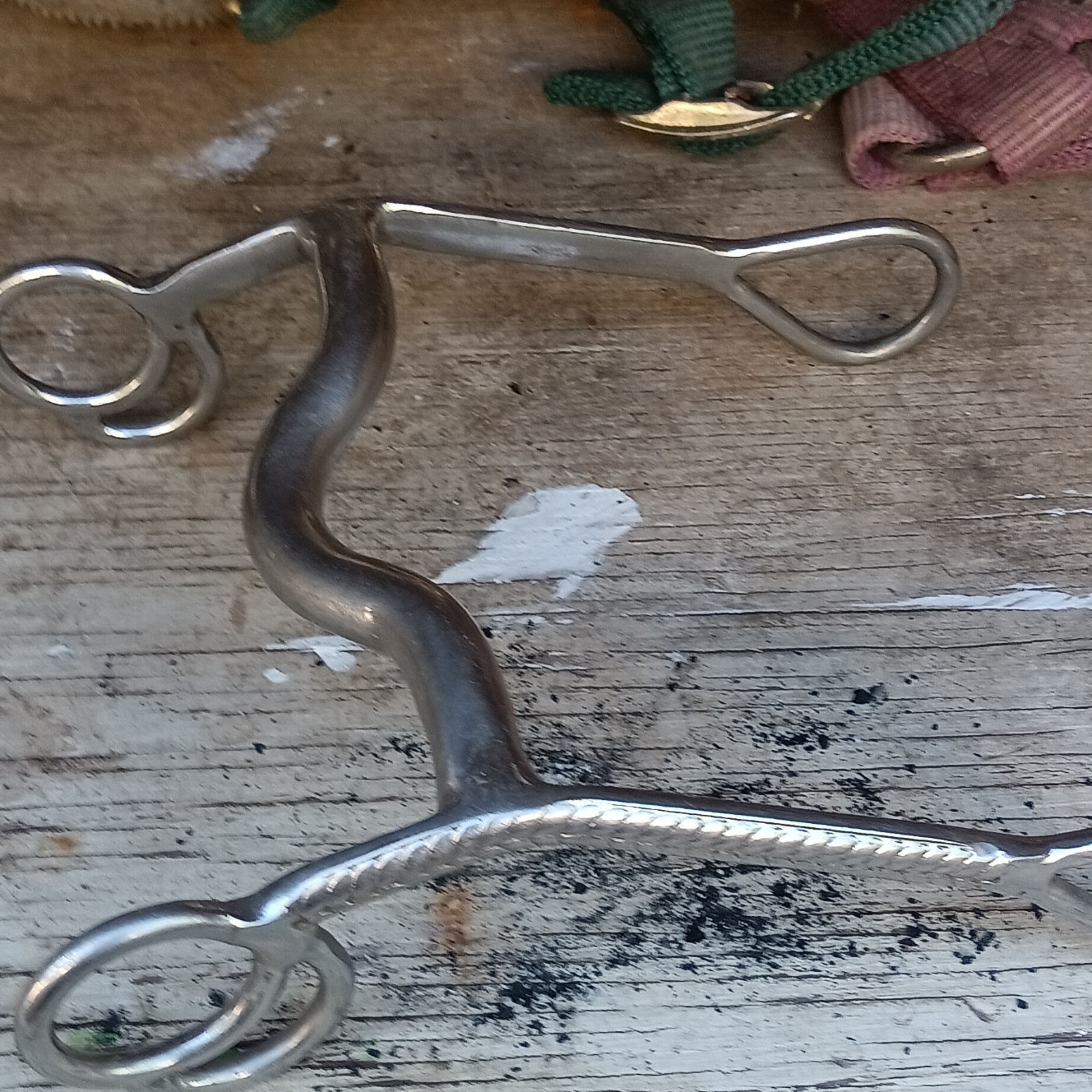 Western Port Bit Horse Bit with Long Shanks & Curved Mouthpiece