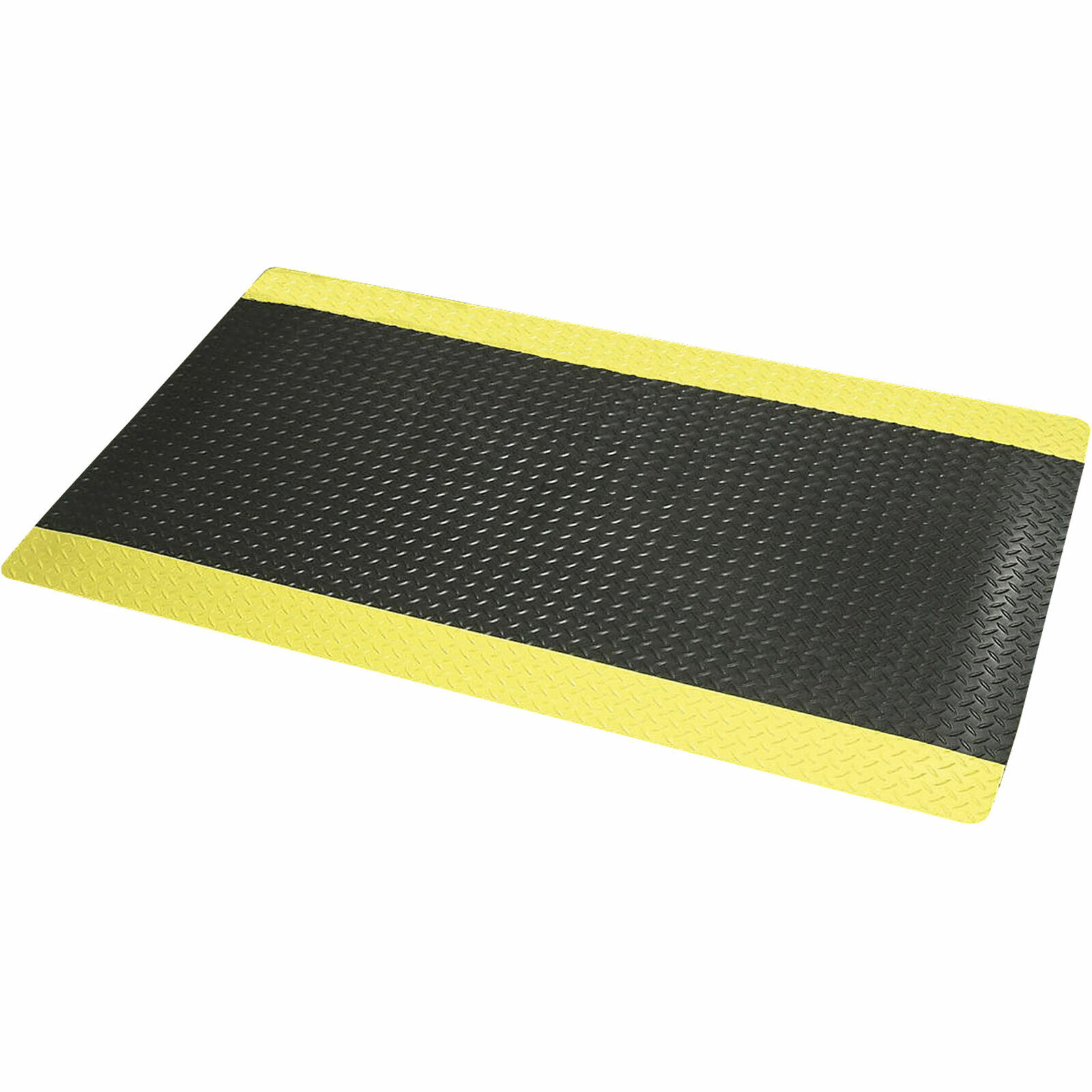 NoTrax Cushion Trax Ultra Floor Mat- 2ft x 3ft Black/Yellow Model# 975S0023YB