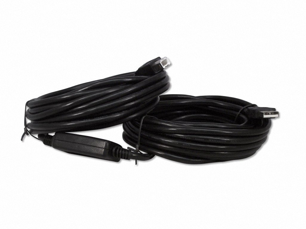 30FT USB 2.0 Active Repeater Booster A-B Cable Printer Scanner Modem Smart Board