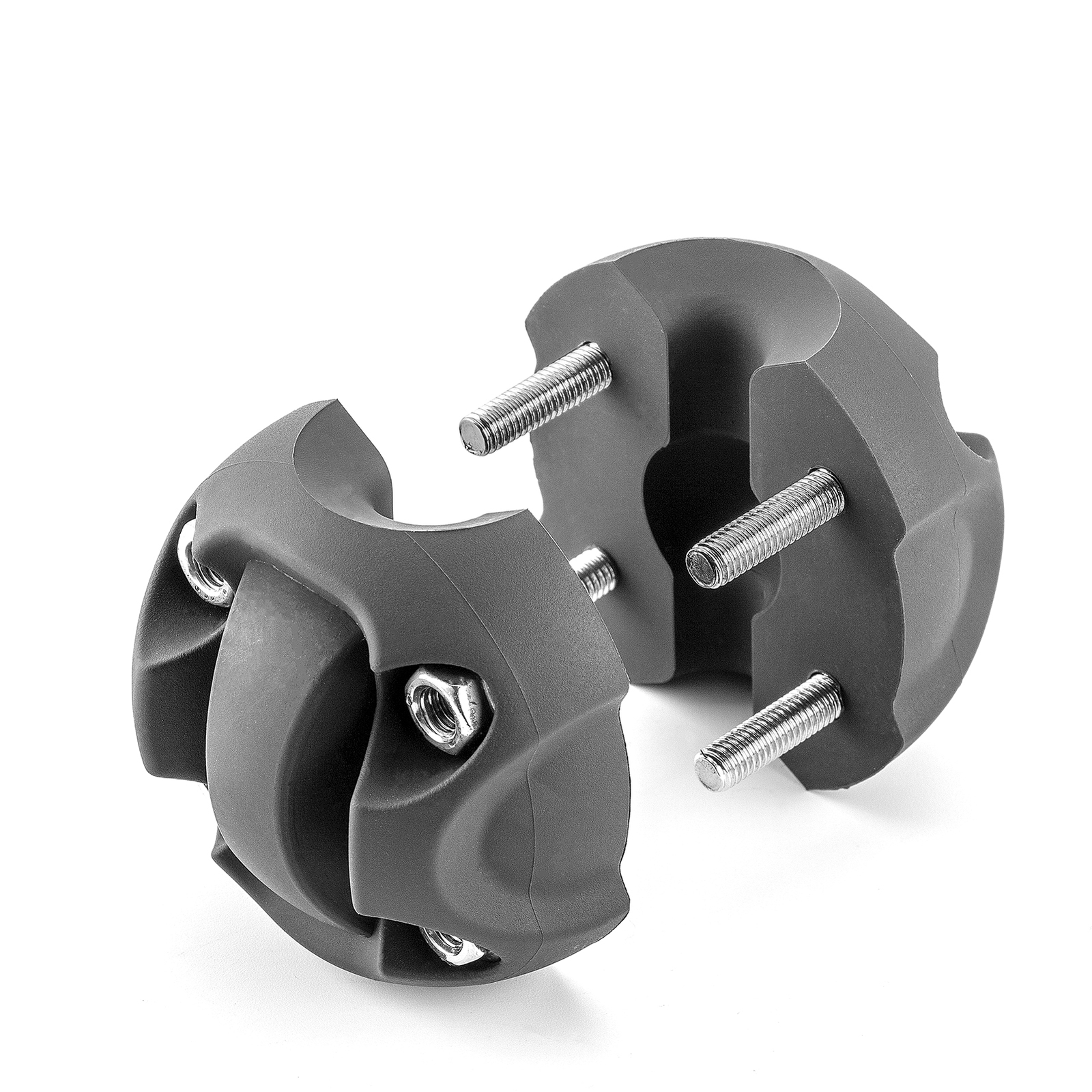Pair Winch Synthetic Rope Split Cable Hook Stopper Rubber For ATV UTV SUV ORV
