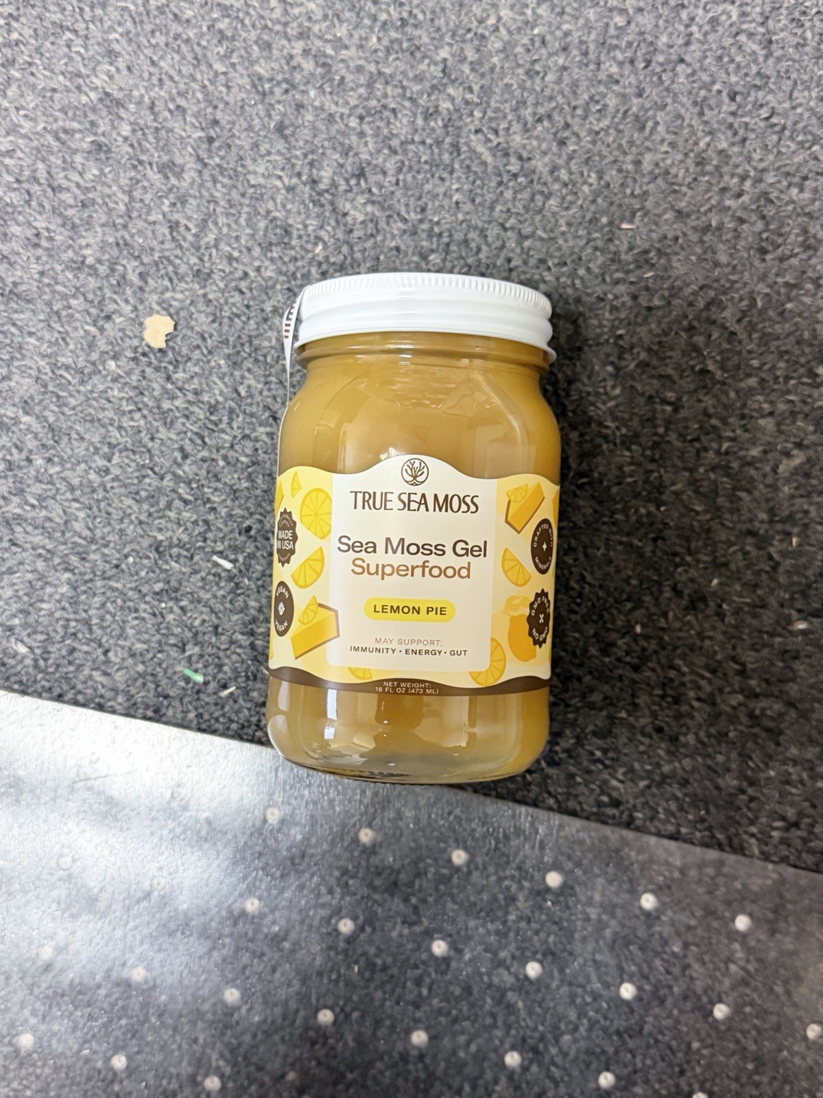 True Sea Moss Gel Superfood LEMON PIE exp 08/2026   16 Fl Oz.