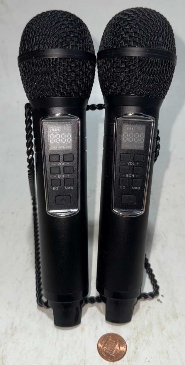 Cordless Mic Set UHF Professional  Dual Wireless Microphones