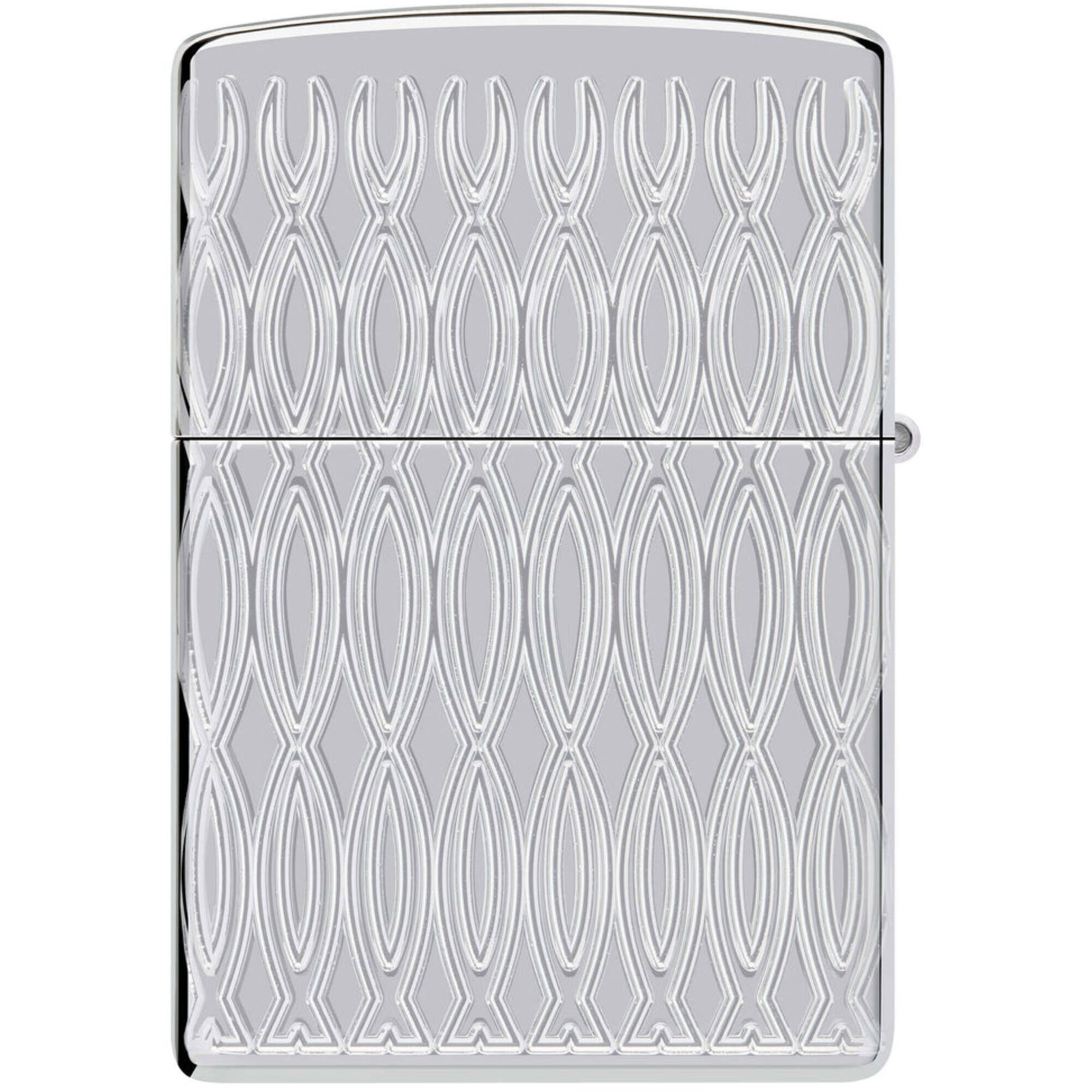 Zippo Lighter Flame Design Metal Construction Refillable and Windproof 48838