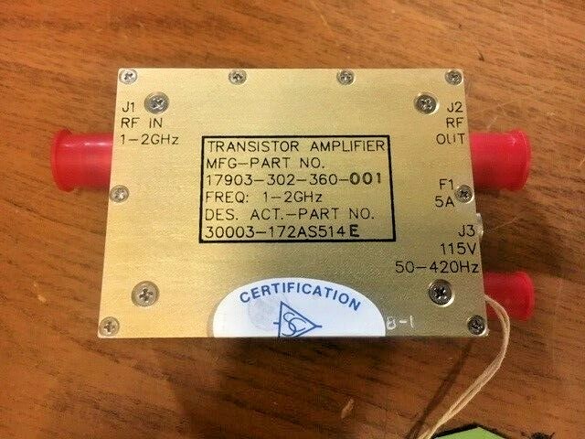 30003-172AS514E RF TRANSISTOR AMPLIFIER AVIONICS P-3 17903-302-360-001  SC-3040