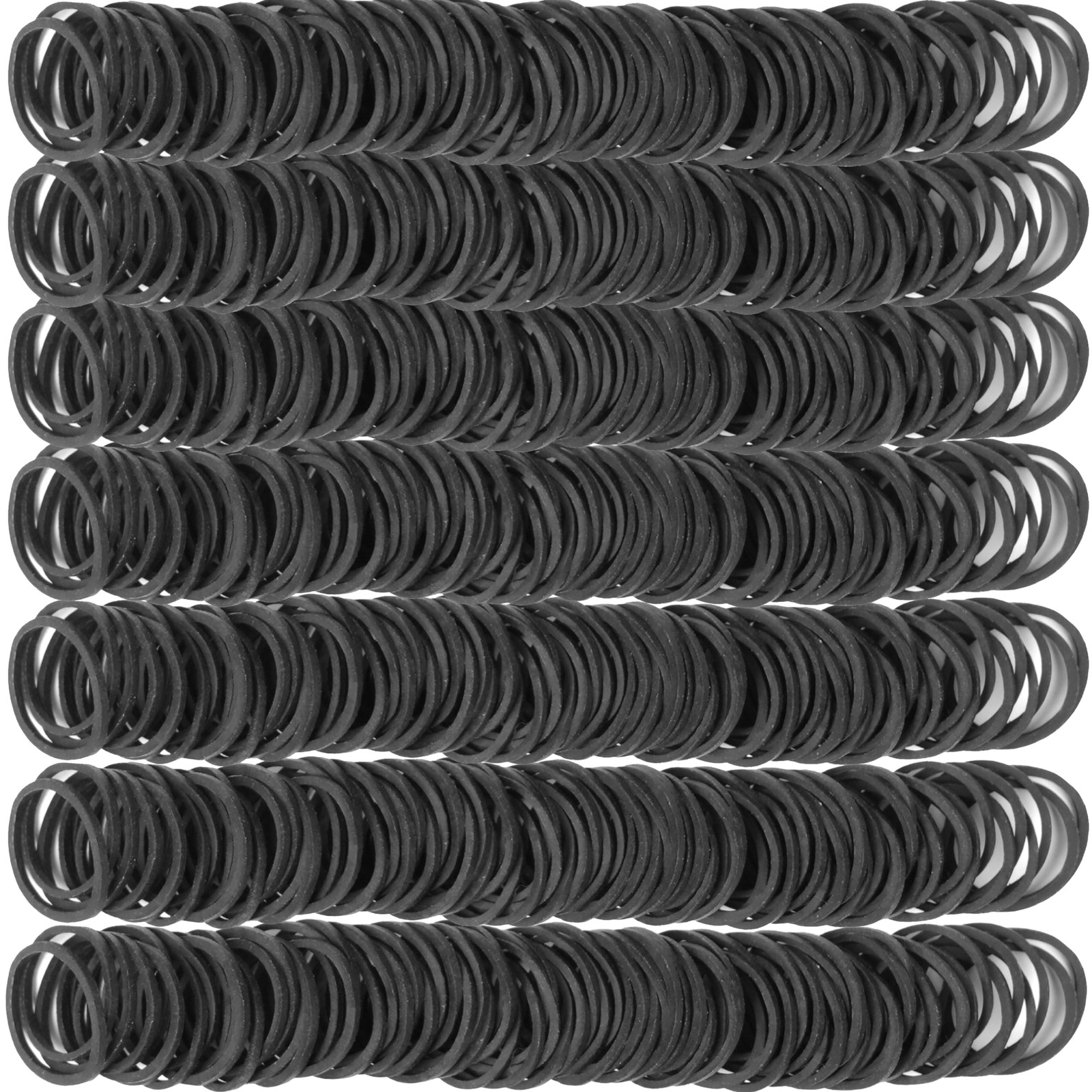 Foshine Rubber Bands Black Small Mini Elastic Band 1200Pcs