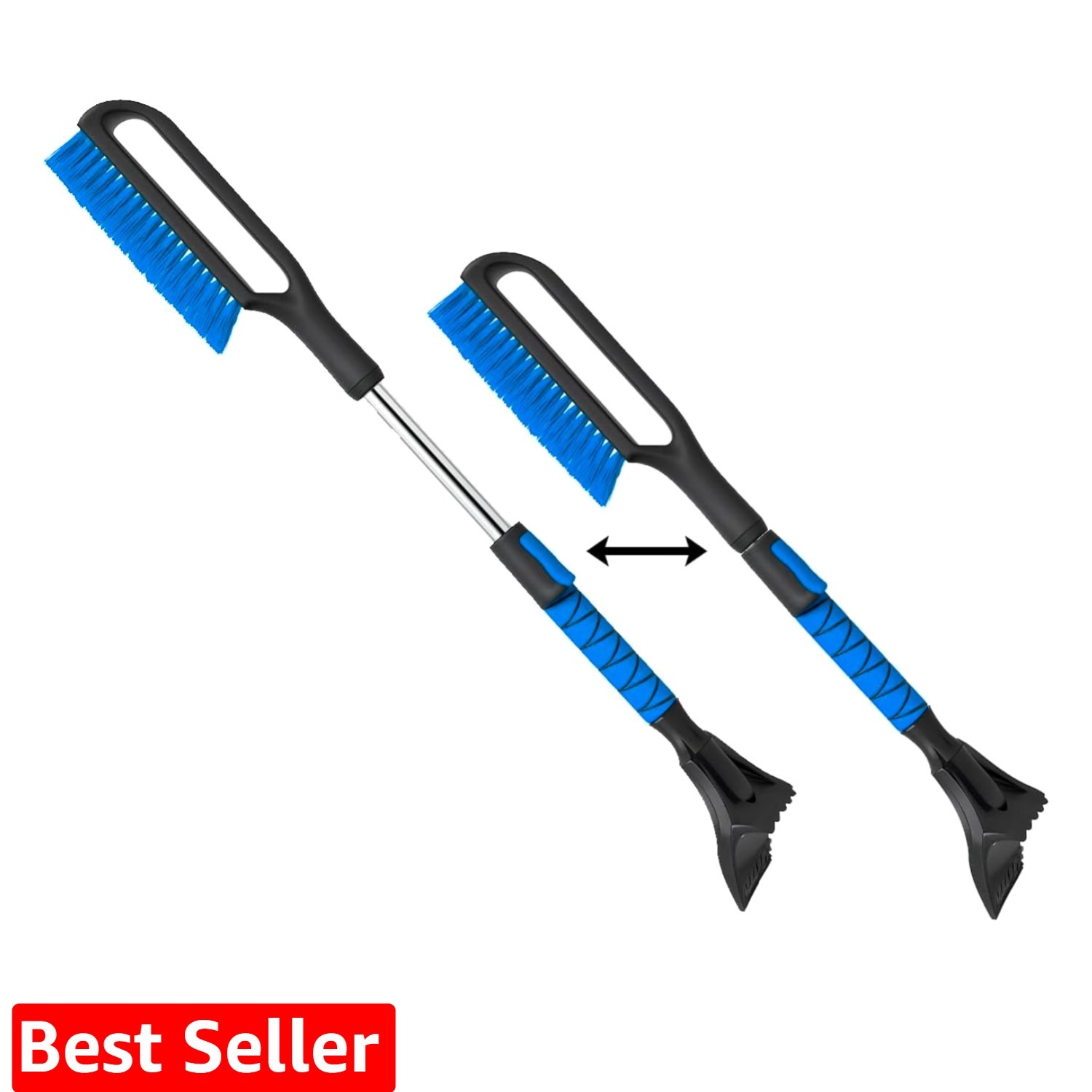 34.5" & Ice Scrapers for Car Windshield with Foam Grip for Cars Extendable, S...