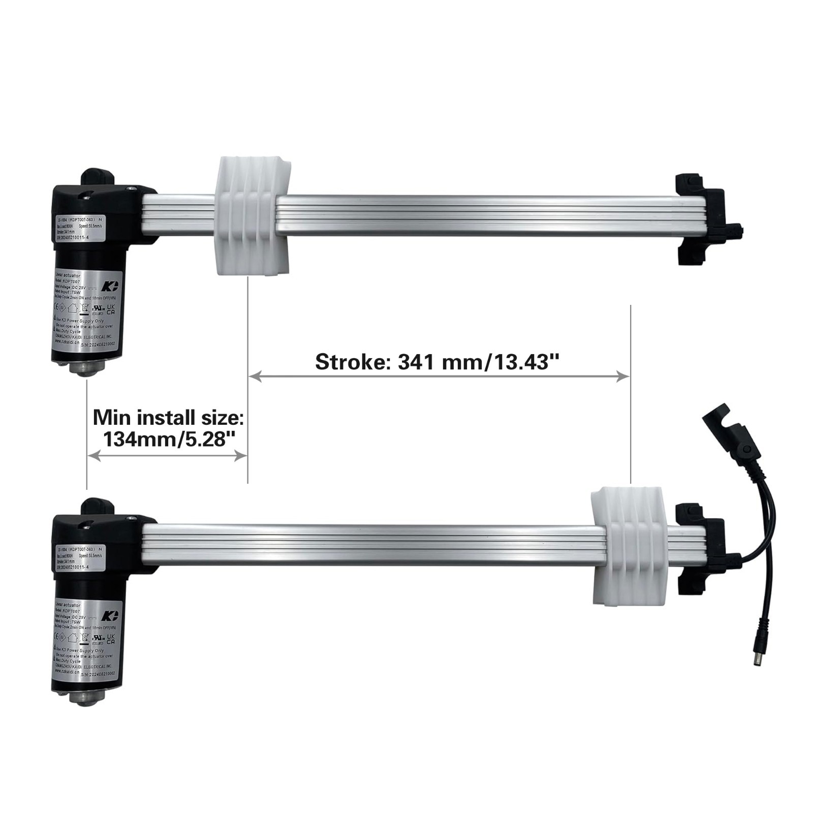 Kaidi Motor KDPT007N-360 Kit Power Recliner Couch Lift Chairs Linear Actuator