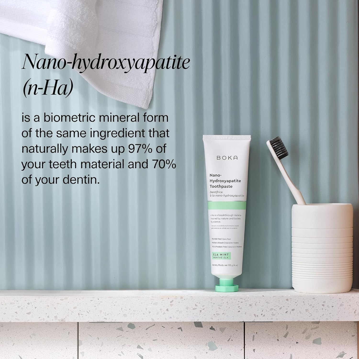Fluoride Free Toothpaste, Nano Hydroxyapatite Toothpaste, Appropriate for Sensit