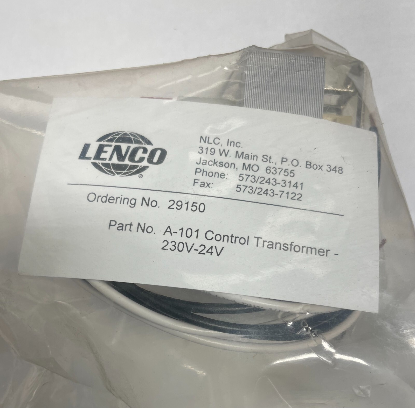 Lenco 2950  A-101 Control Trasformer 230-24V