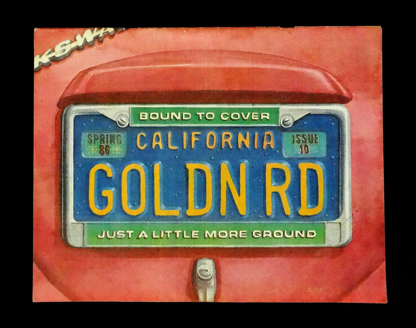 Grateful Dead The Golden Road Magazine 1986 Spring License Plate Volkswagen VW