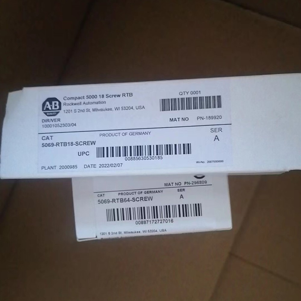 New Sealed AB 5069-RTB18-SCREW Compact 5000 18-Screw in box US FAST