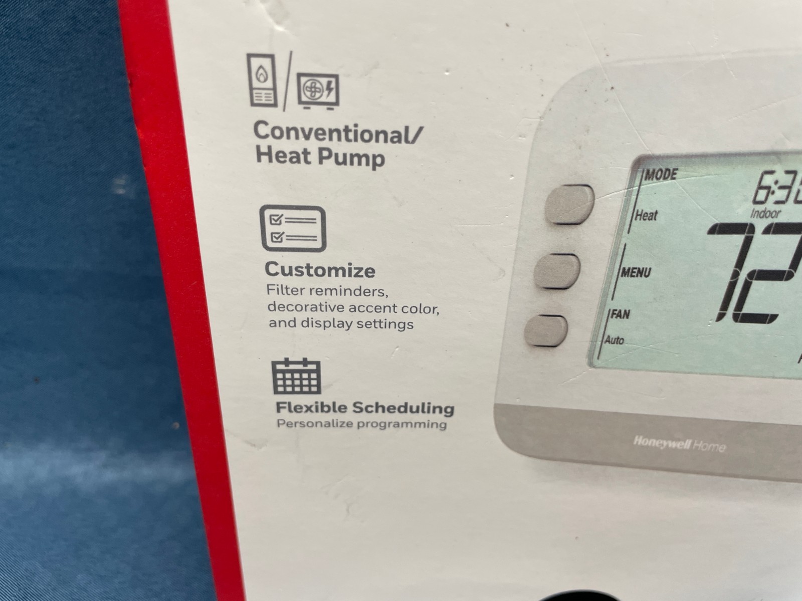 Honeywell Home X2P Two-Stage Programmable Thermostat Model RTH22B