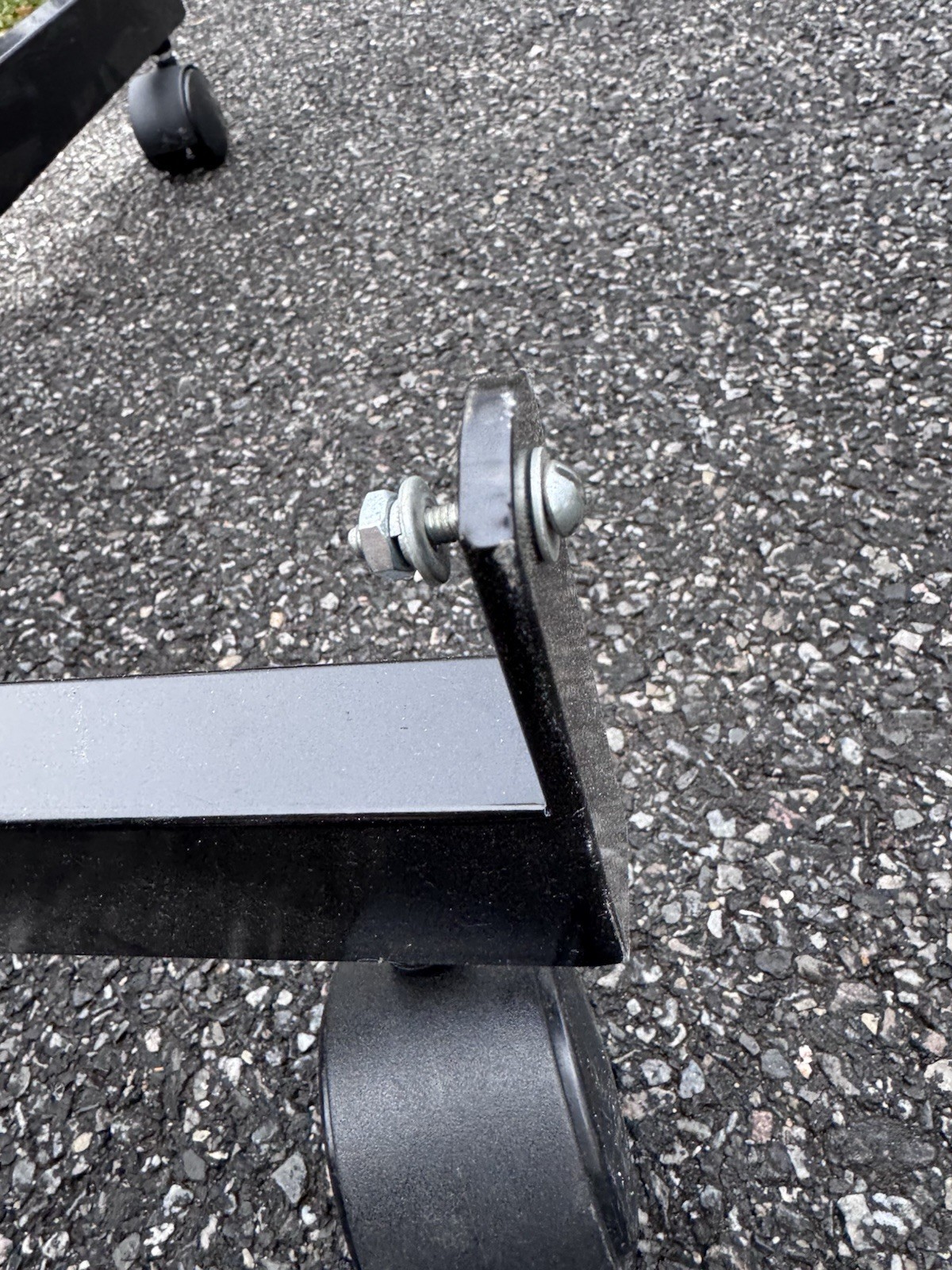Black Store Display Rack Base 4-Way Base for Gridwall Grid Wall Panels