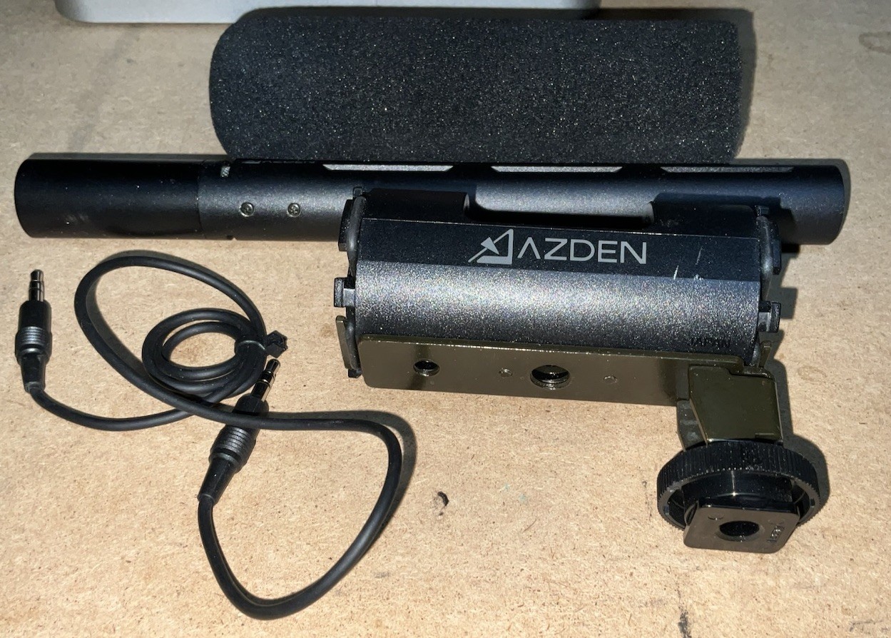 Azden SGM-X Professional Shotgun Condenser Microphone + BracketFoam Used Twice