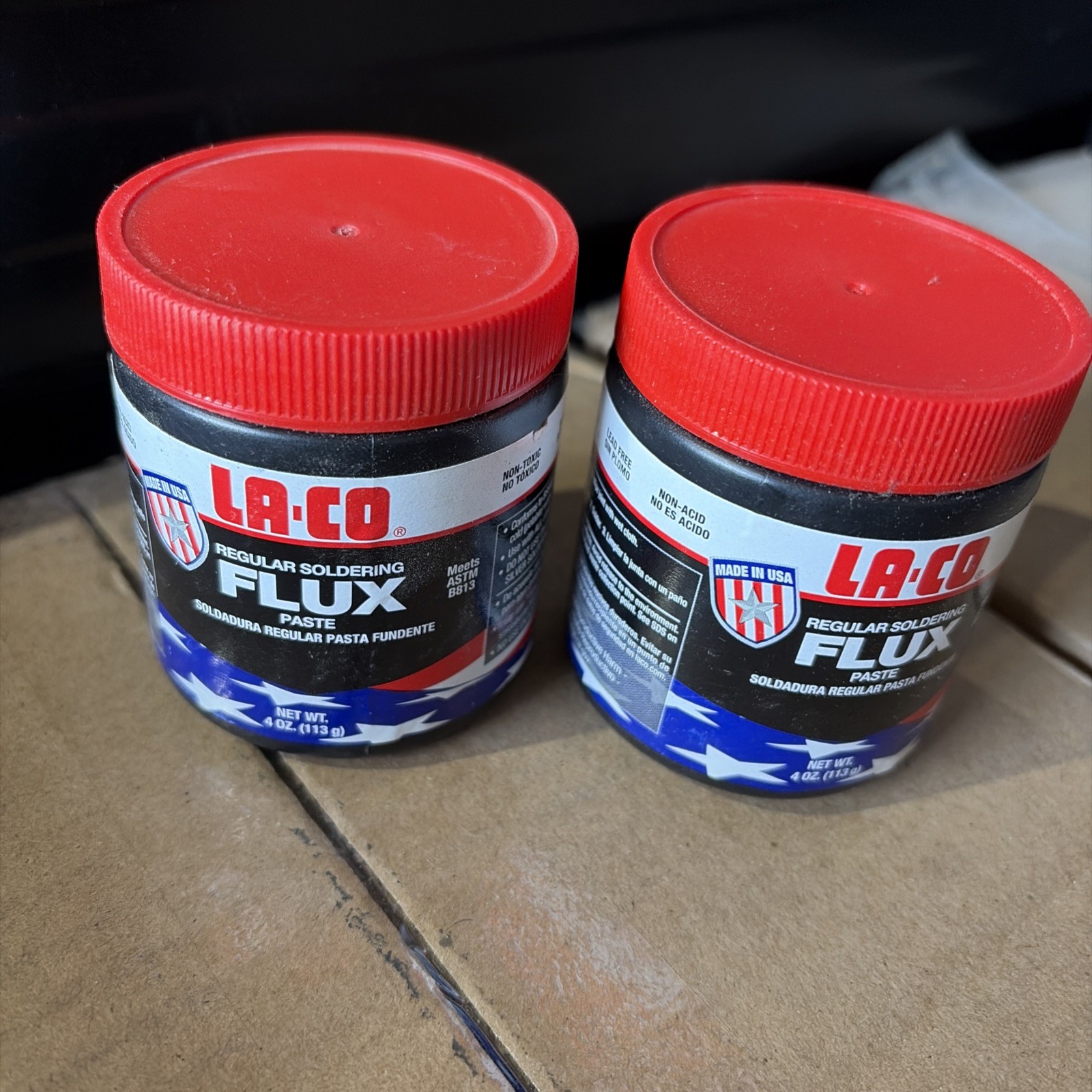 (Lot of 2) LA-CO 22104 Soldering Flux,Water Soluble,4 oz. x2, Lead Free