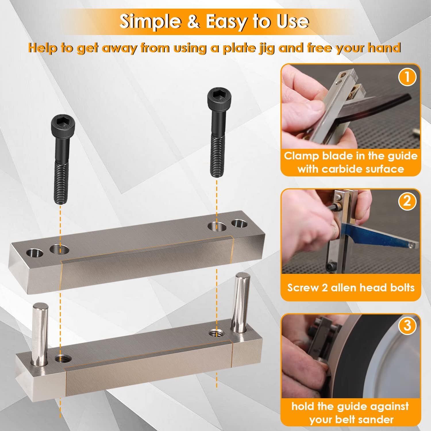 Hardened File Guide with Carbide Surface For Knife Makers Knife Making Tool