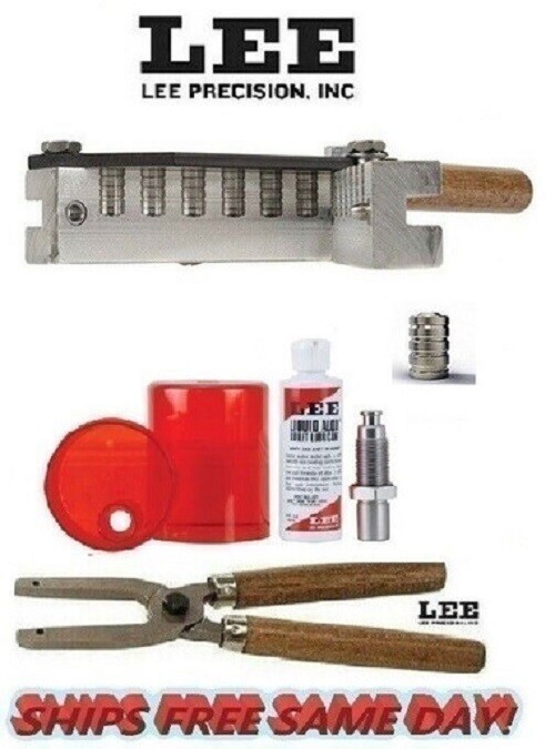 Lee 6 Cav Mold w Handles, Size and Lube Kit 358-148-WC .358 Dia 148g 90380
