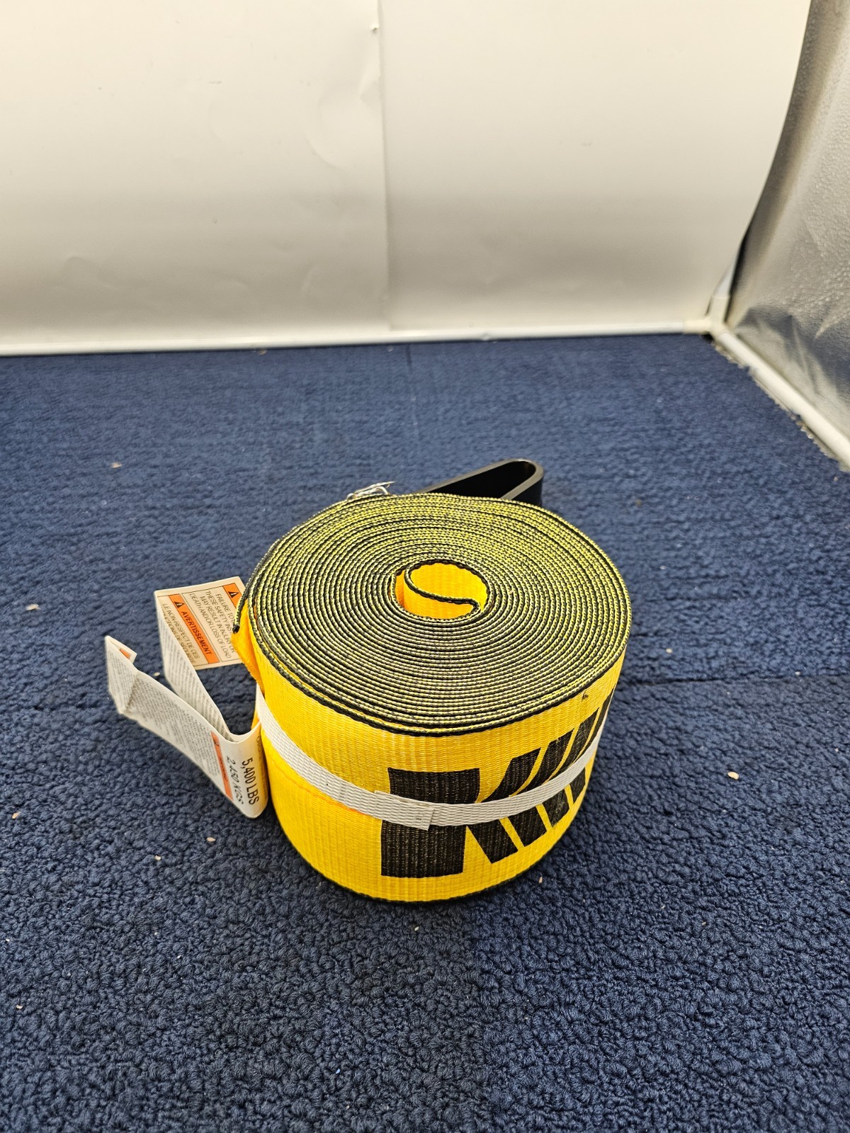 Kinedyne 422721 4" x 27' Cargo Winch Strap with 4" Flat Hook Yellow