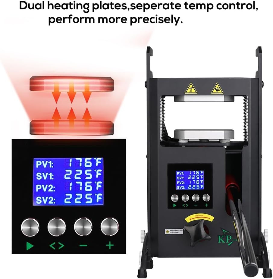 Heat Press Machine 4 Ton Dual Heated Plates LCD Digital Control Press