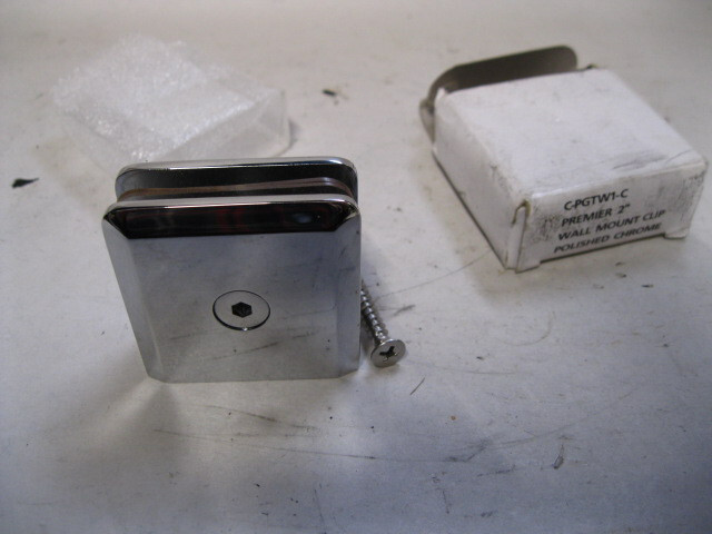Premier Wall Mount Clip Polished Chrome 2" C-PGTW1-C