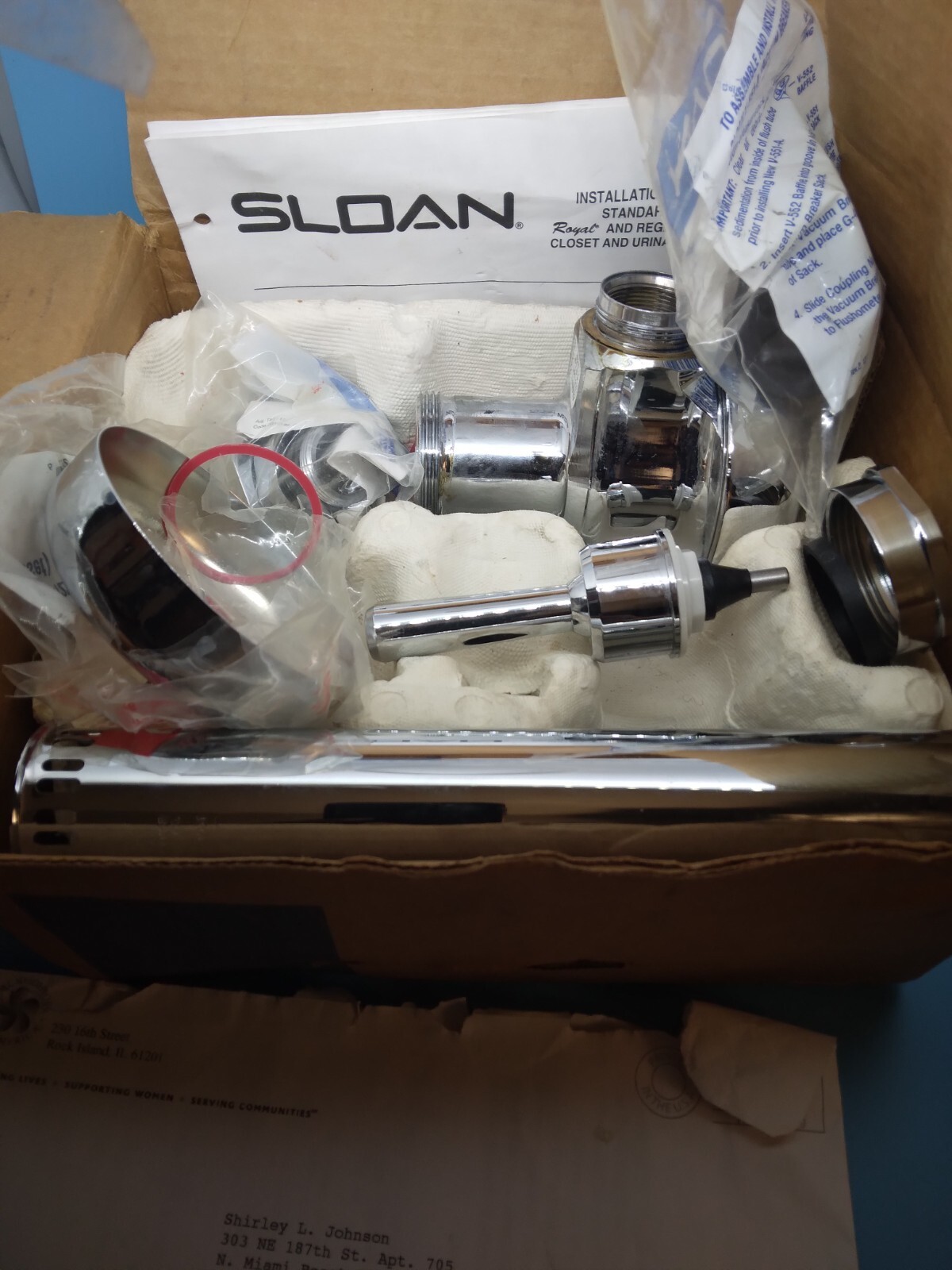 Sloan Flushometers Regal model No 112-1.5 XD code No 3080291