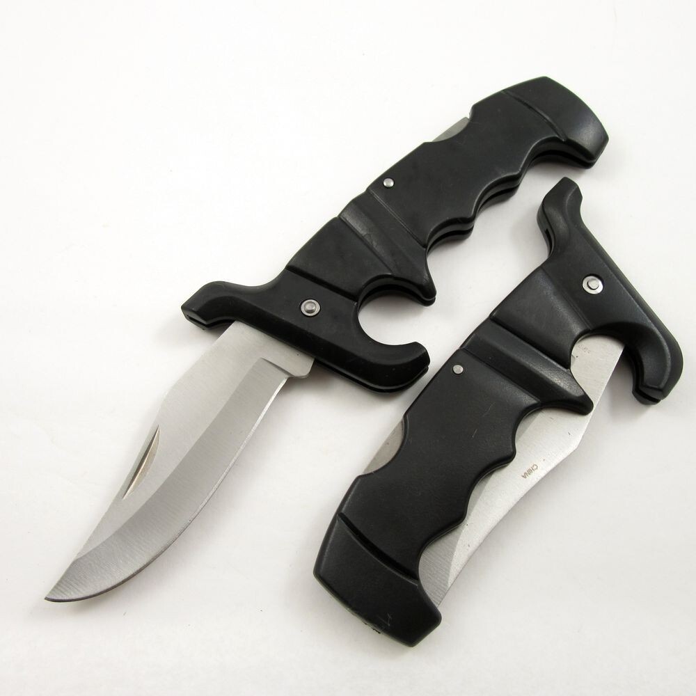 NEW! 5.25" Black Marine Defender Folding Knife