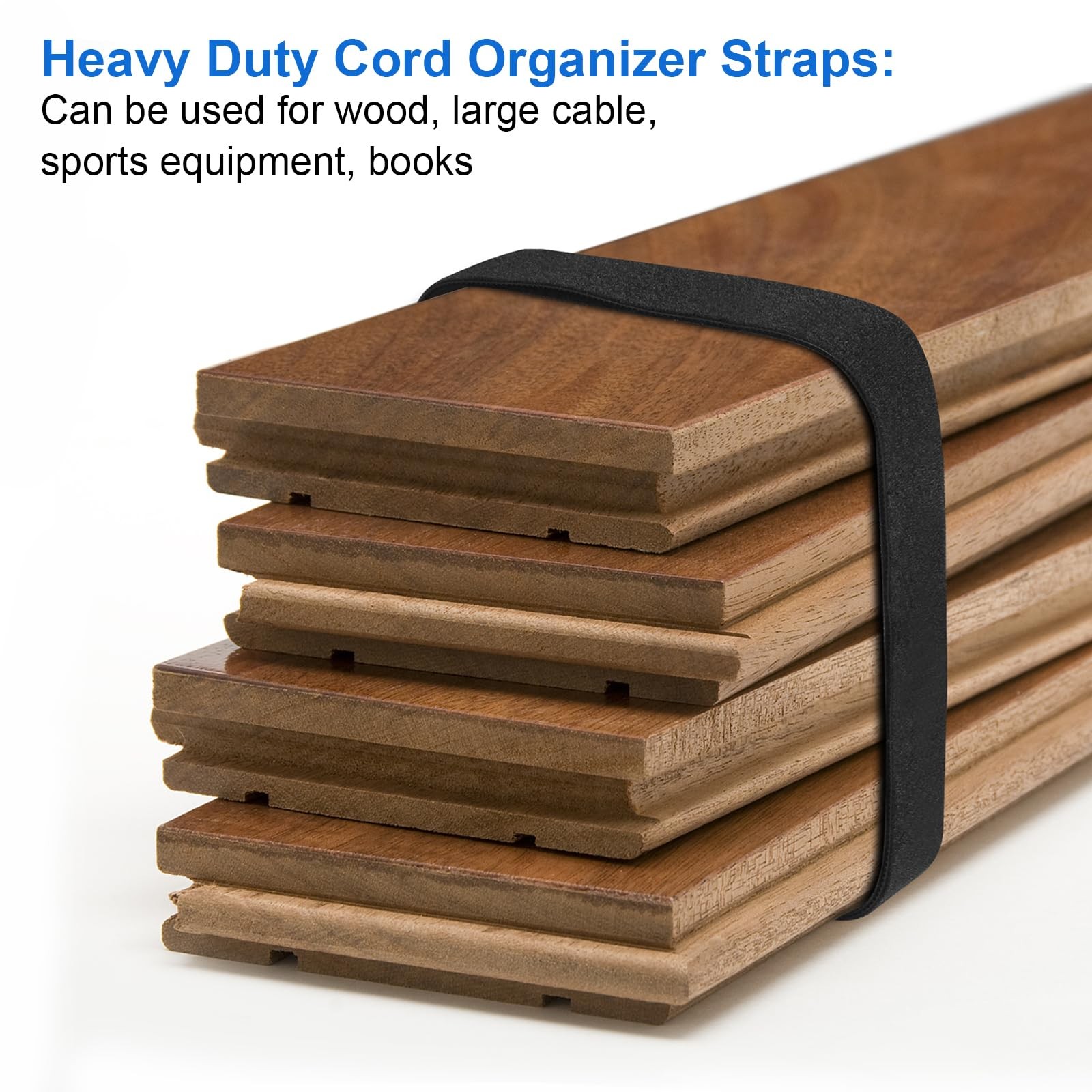Hook and Loop Cable Ties Roll 20ft x 1/2in | Reusable Self-Gripping Hook-and-...