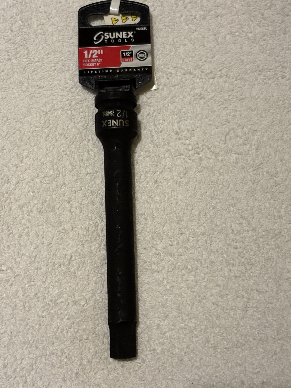 Sunex 26485L, 1/2" Drive, 1/2" Hex Bit Impact Socket - NEW