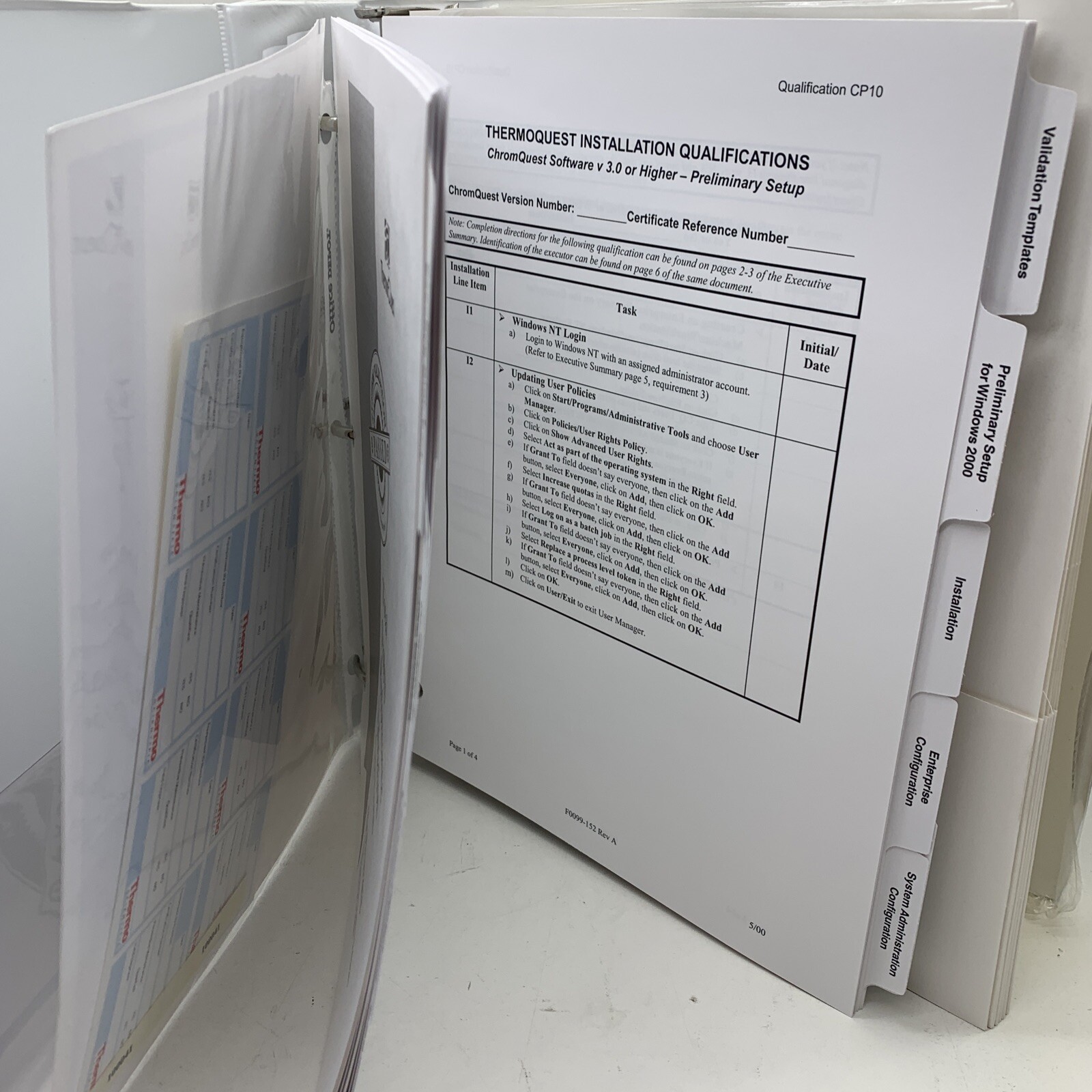 Thermoquest Total System Performance Validation Service for ChromeQuest Software