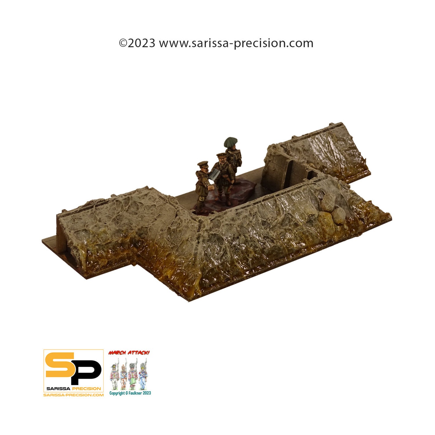 Sarissa Precision Terrain 28mm Trench - Firing Position Pack SW (New)