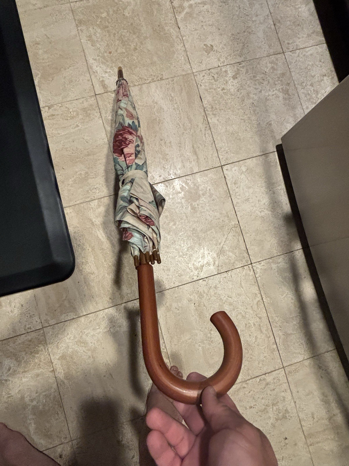 Vintage Lauren RALPH LAUREN Floral UMBRELLA