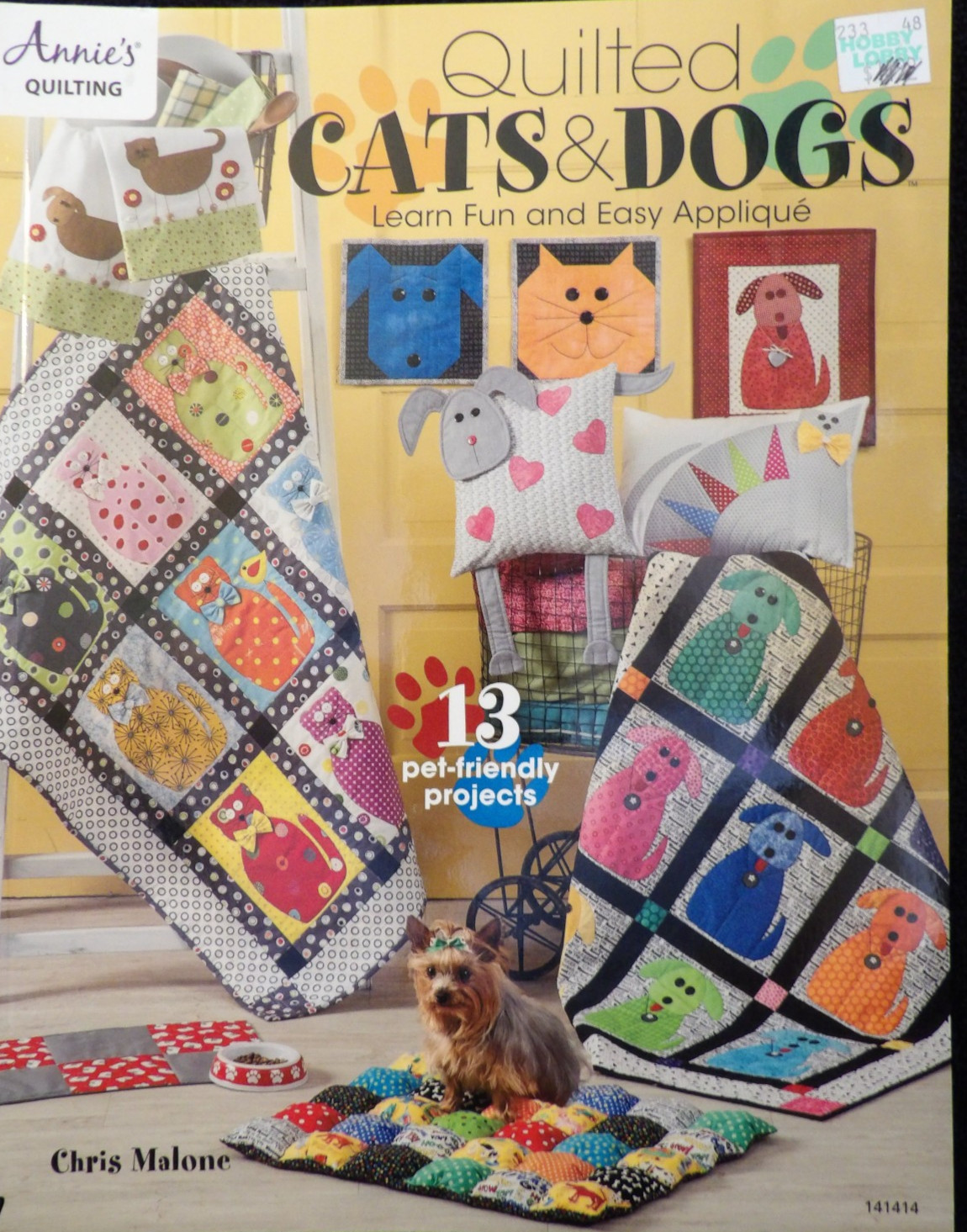 Quilted Cats & Dogs Learn Fun & Easy Applique’ Book from Annie’s Quilting