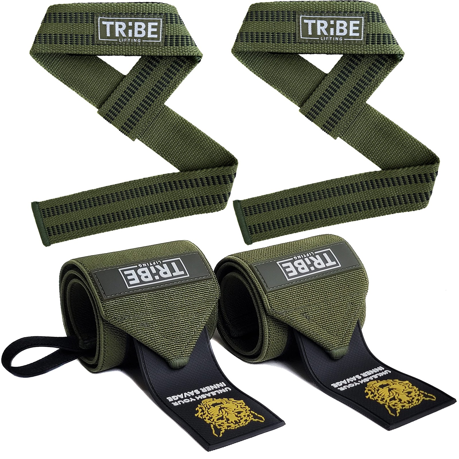Wrist Wraps and Lifting Straps for Weightlifting - Heavy Duty Wrist Straps fo...