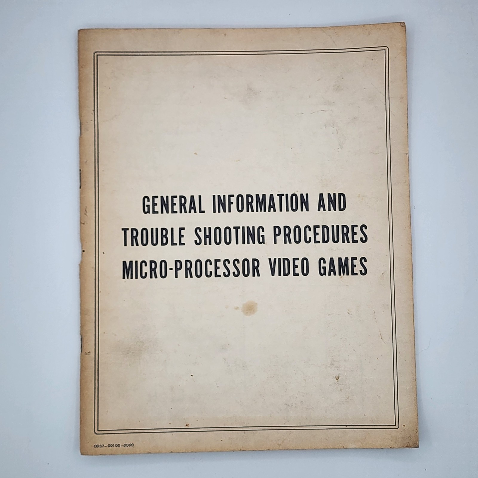 General Information & Trouble Shooting Procedures for MicroProcessor Video Games