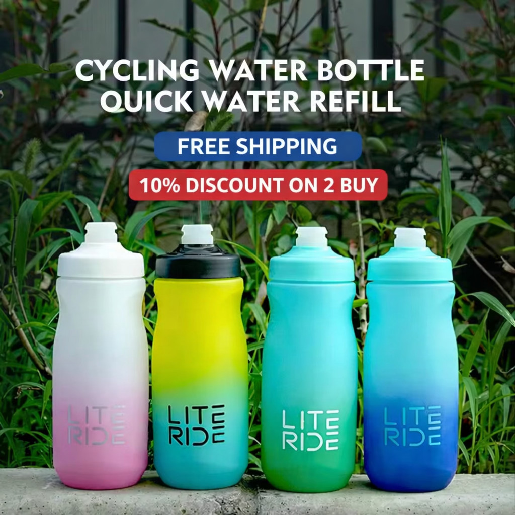 LITERIDE 610ml / 710ml Bicycle Water Bottle – Leak-Proof Cycling Sports Bottle